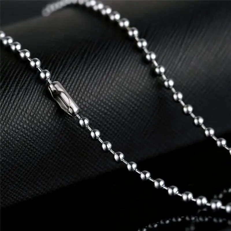 MALL 25 Pack Aluminum Blank Dog Tags for Laser-Engraving with 24 Inches of Stainless Steel Silver