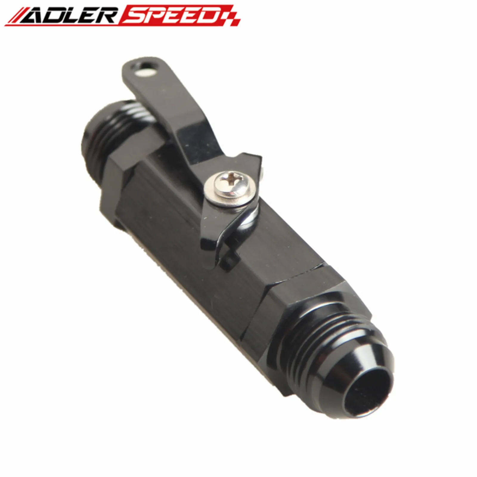 4AN 6AN 8AN 10AN 12AN 16AN Aluminum Inline Fuel Filter Shut Off Valve Cut Off Valve Fitting W/ Cable Lever Black/Blue