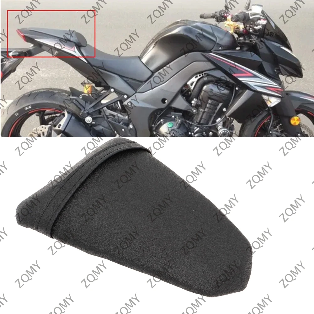 

For KAWASAKI Z1000 2010 2011 2012 2013 2014 Soft Rear Back Cushion Passenger Seat Pillion Cover Black