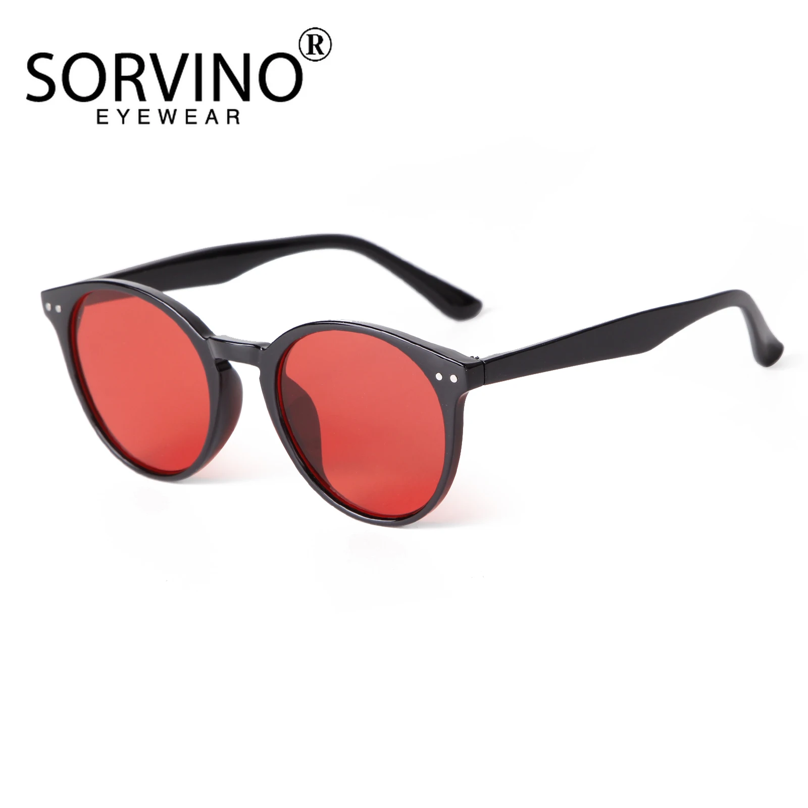 SORVINO Leopard Frame Retro Sunglasses Men Women Round Sun Glasses Classic Green Lens Driving UV400 Vintage Shades Eyewear image 4