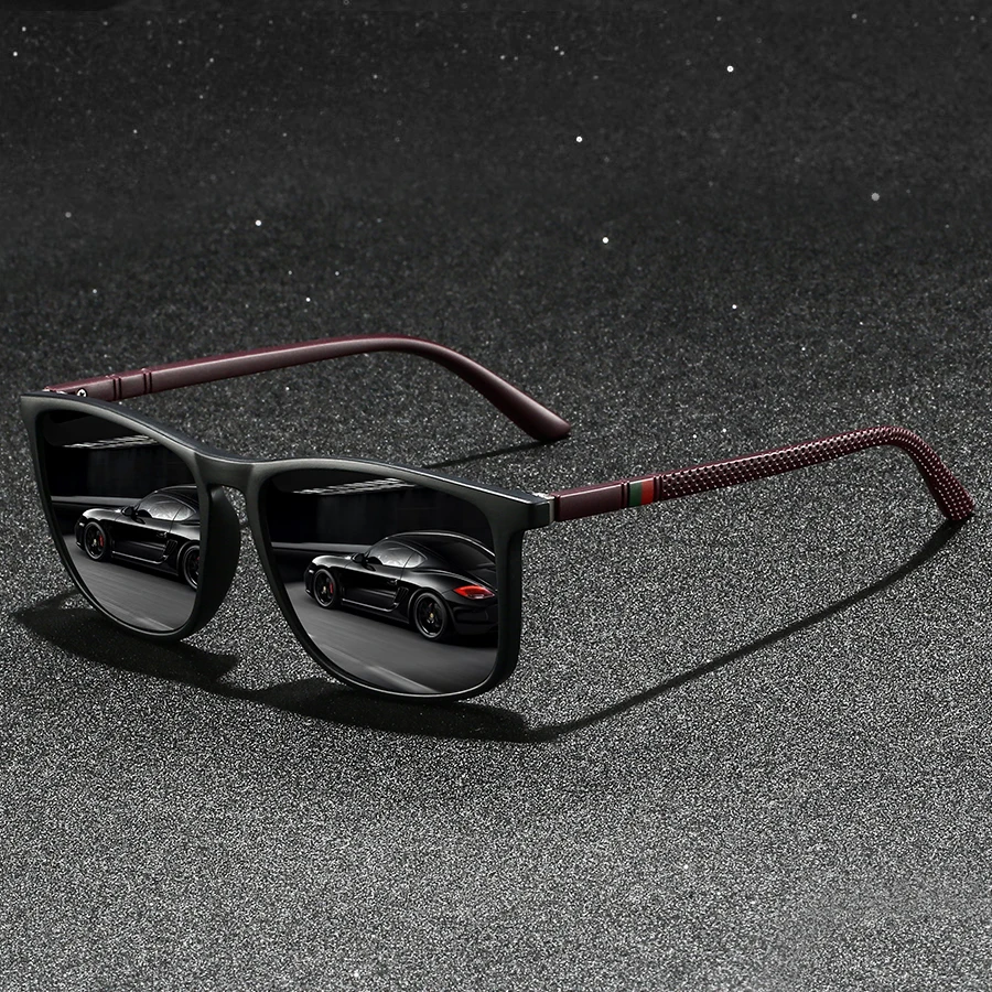 Okulary przeciwsłoneczne w stylu vintage z kolorowymi paskami dla kobiet i mężczyzn, do prowadzenia samochodu, wędkowania, markowe okulary słoneczne dla mężczyzn, okulary.