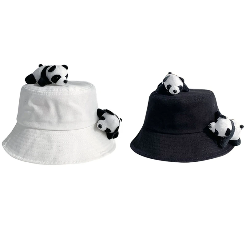 Panda Sun Hat Kid Panda Bucket Hat Panda Hat Panda Fisherman Cap Panda Cloche Hat Summer Bowler Hat Basin Hat Summer Dropship