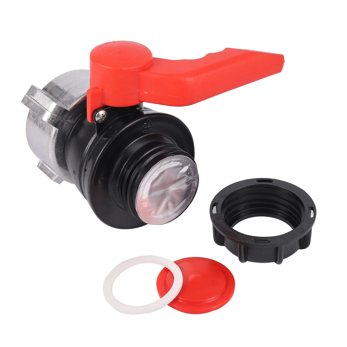 1000 Liter IBC Ton Barrel Ball Valve Accessories 60mm Coarse Thread To 62/75/80mm Interface Chemical Container Discharge Switch