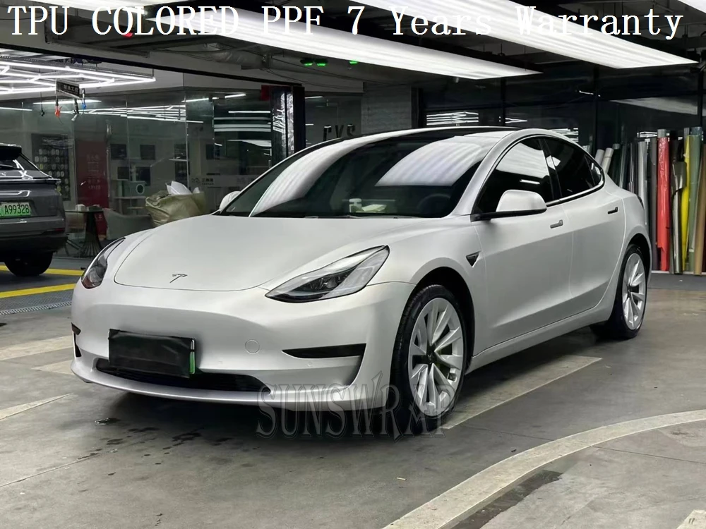 

Super Dull Aluminum Mercury TPU Color PPF Car Body Protection Film Full Roll Auto Exterior Customization Wrap 5x52ft/roll