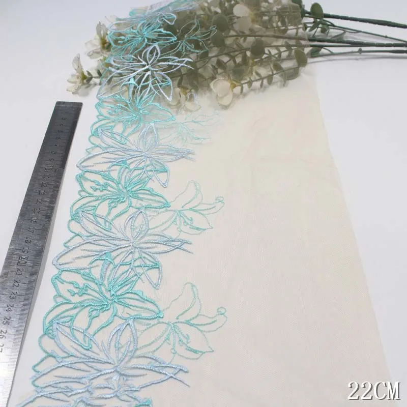 

39Yards Floral Embroidery Lace Trim For Clothing Sewing Craft DIY Apparel Fabric Lace Garment Accessory