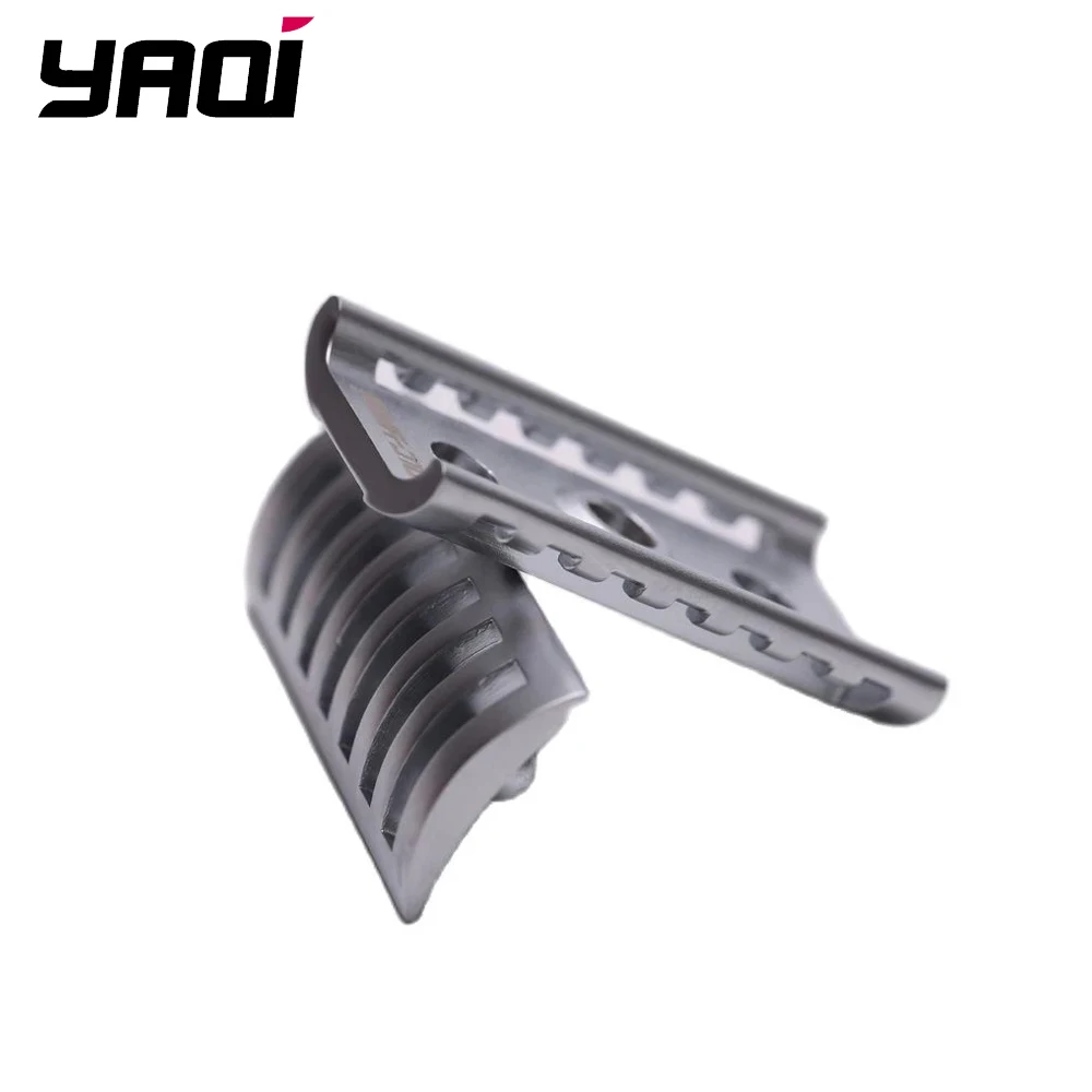 Yaqi Matte Chrome Color KNIGHT-HELMET Safety Razor Head  for Mens Shaving Razors