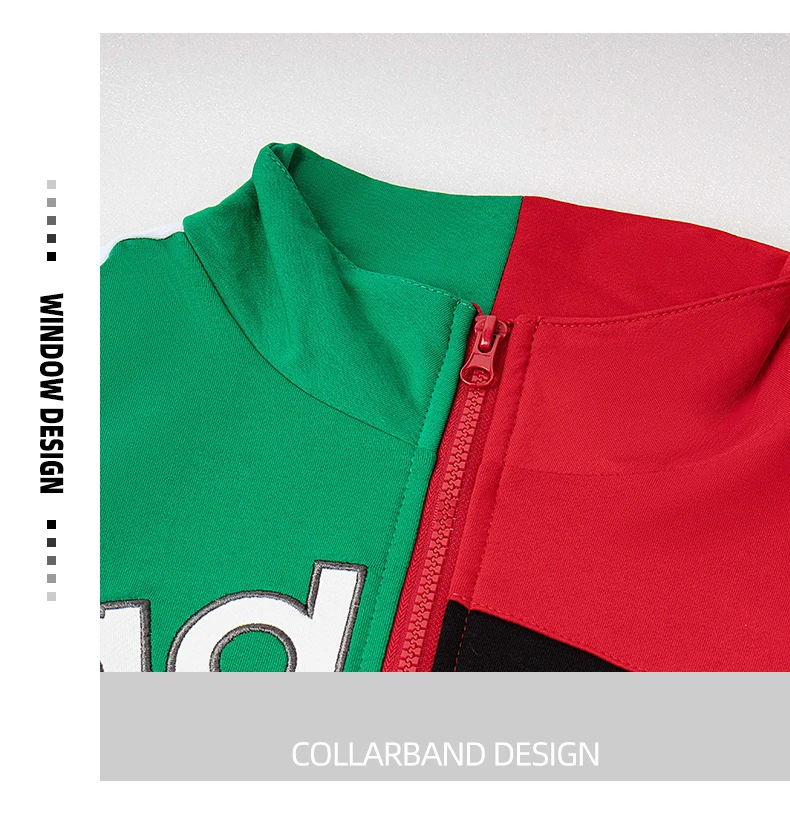 Damen Freizeitjacke Colorblock Sportliche Varsity-Jacke Vintage Patchwork Streetwear Oberbekleidung mit Durchgehendem Reißverschluss für Outdoor – Detail 4