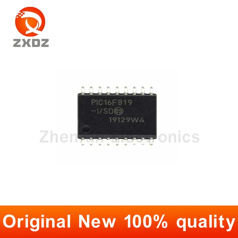 

5PCS PIC16F819-I/SO PIC16F819 16F819 SOIC-18 Microcontroller Integrated Circuit Chip New Original In Stock