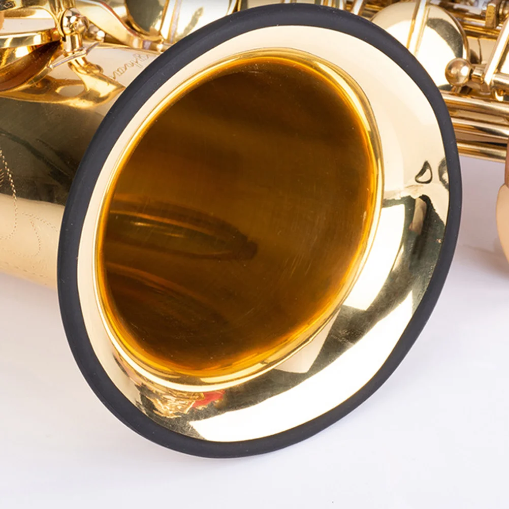 

Musical Instrument Sound Silence Ring Protective Cover Sax Silica Gel Part