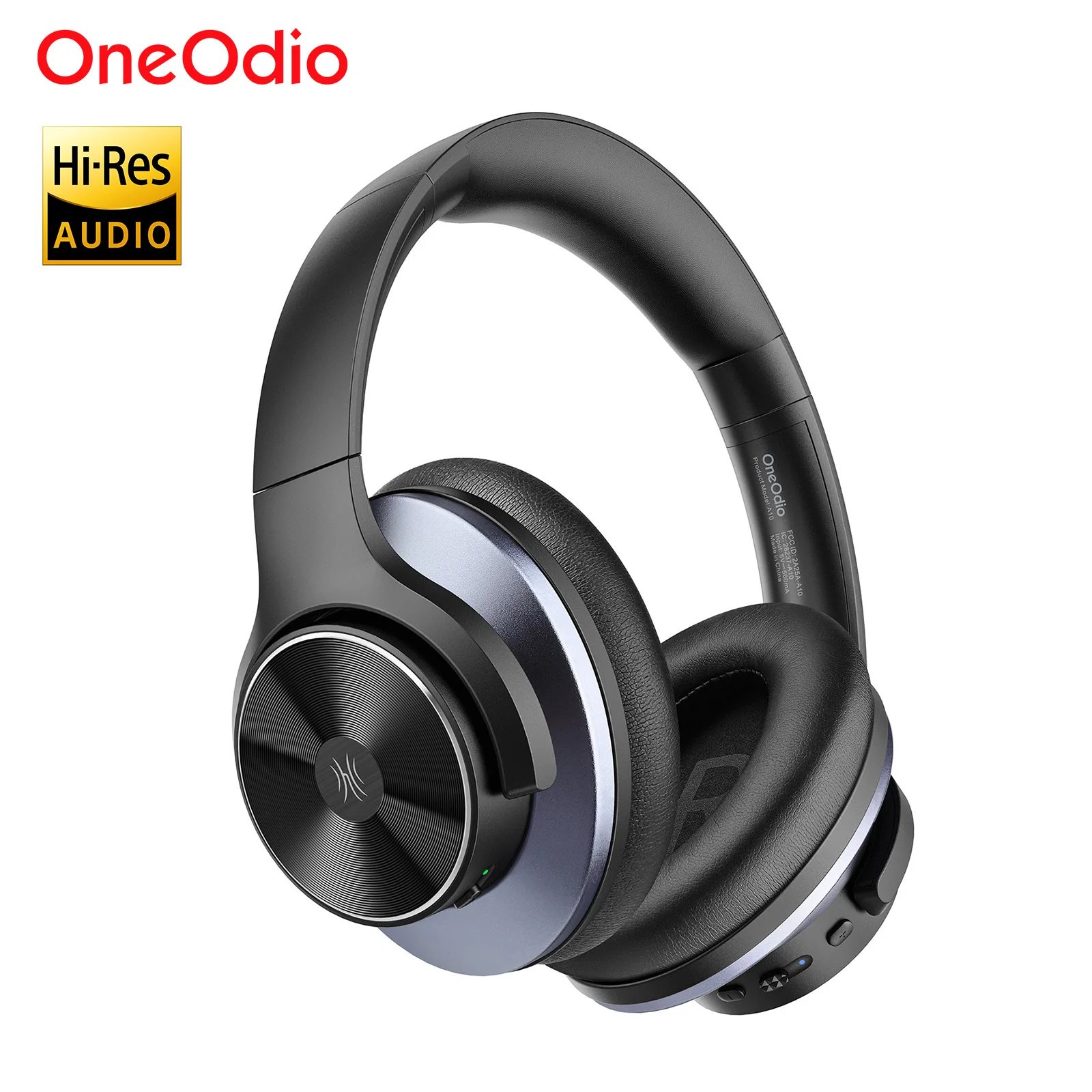 

Oneodio A10 ANC Wireless Bluetooth Headphones Hi-Res Audio Over Ear Headset 35dB Hybrid Active Noise Cancelling Headphones 50H