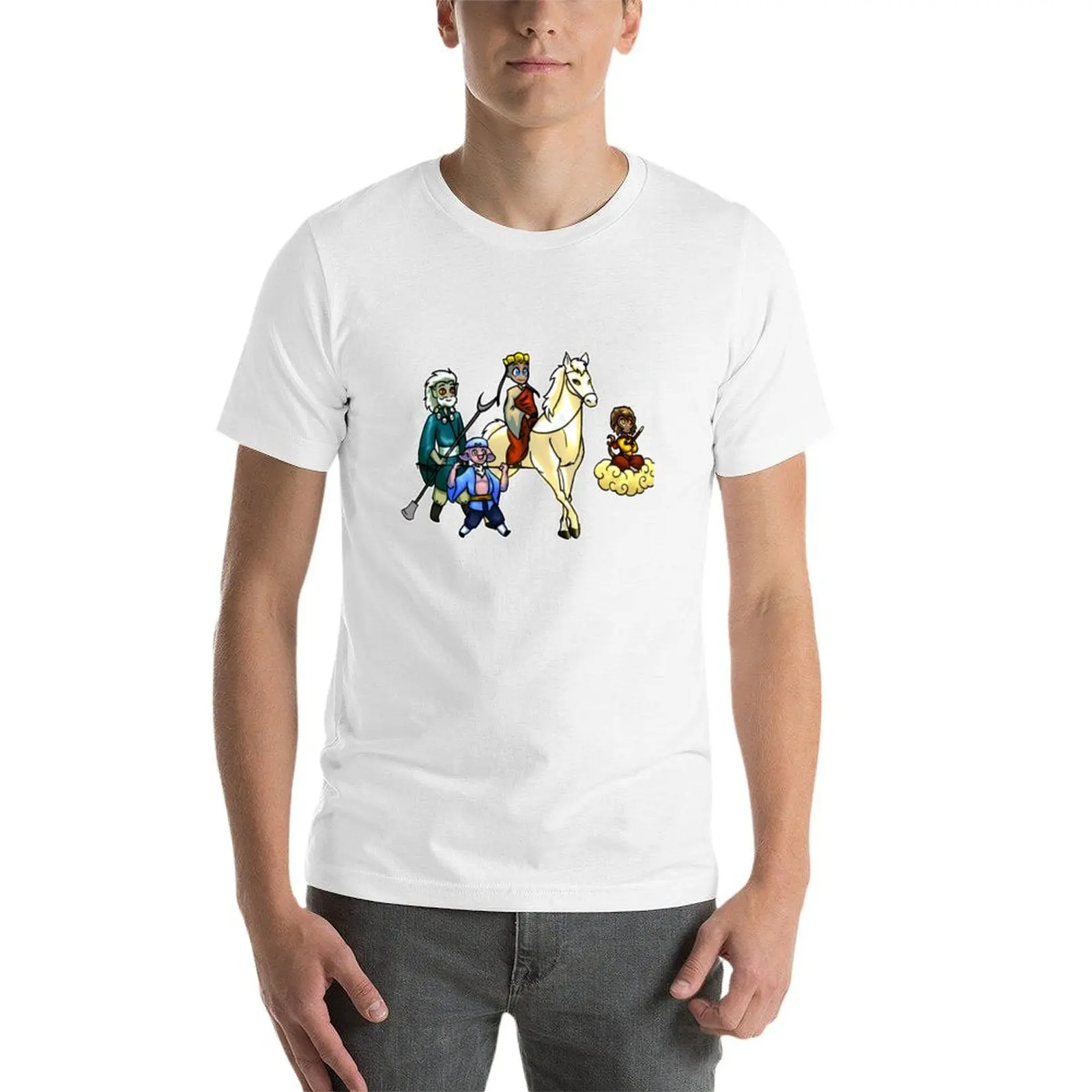 Journey To The West T-Shirt man t shirt cotton high quality man t shirts graphic T-Shirt