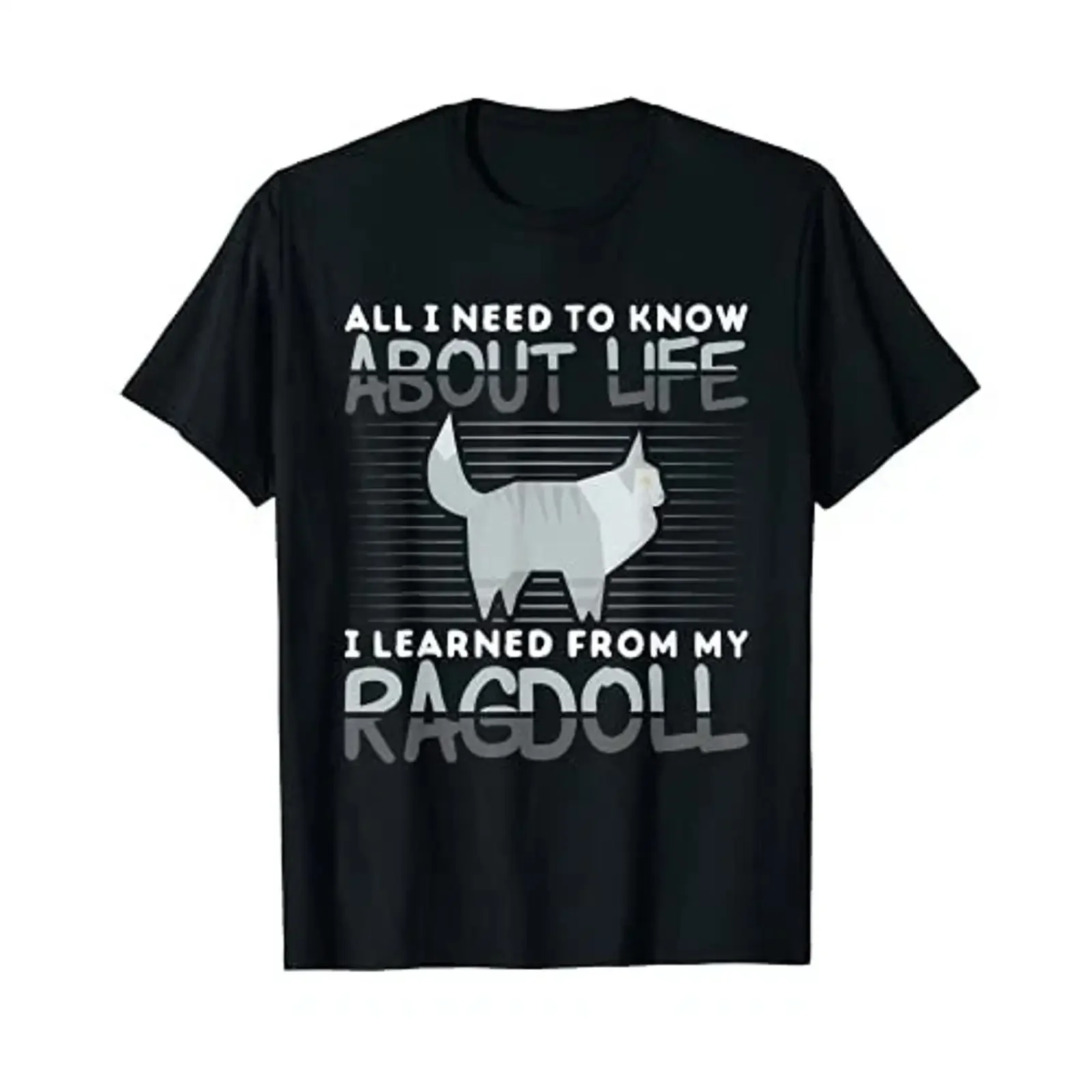 Ragdoll Breeder Cat T Shirt von JP vintage Washed Casual Breathable Versatile Stretched Top For Everyday Wear Slightly