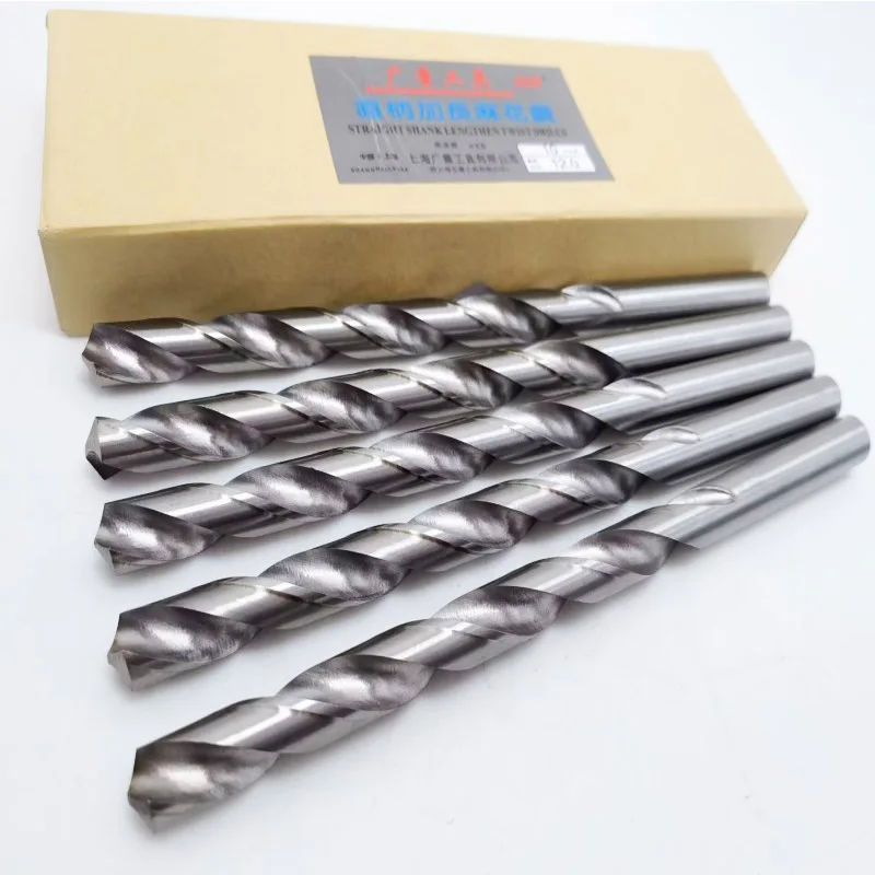 0.5-16mm HSS M2 Hardened Lengthen Drill Bit 60-500mm Extra-long High Speed Steel Straight Shank Twist Drill For Steel Metal Wood