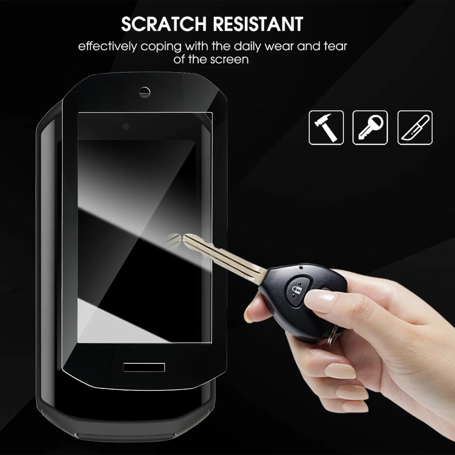 Protetores de tela de vidro temperado para Garmin Edge 1050 Fit Curvo Anti-arranhões Sem Bolha Filmes de Dureza 9H para Garmin Edge 1050