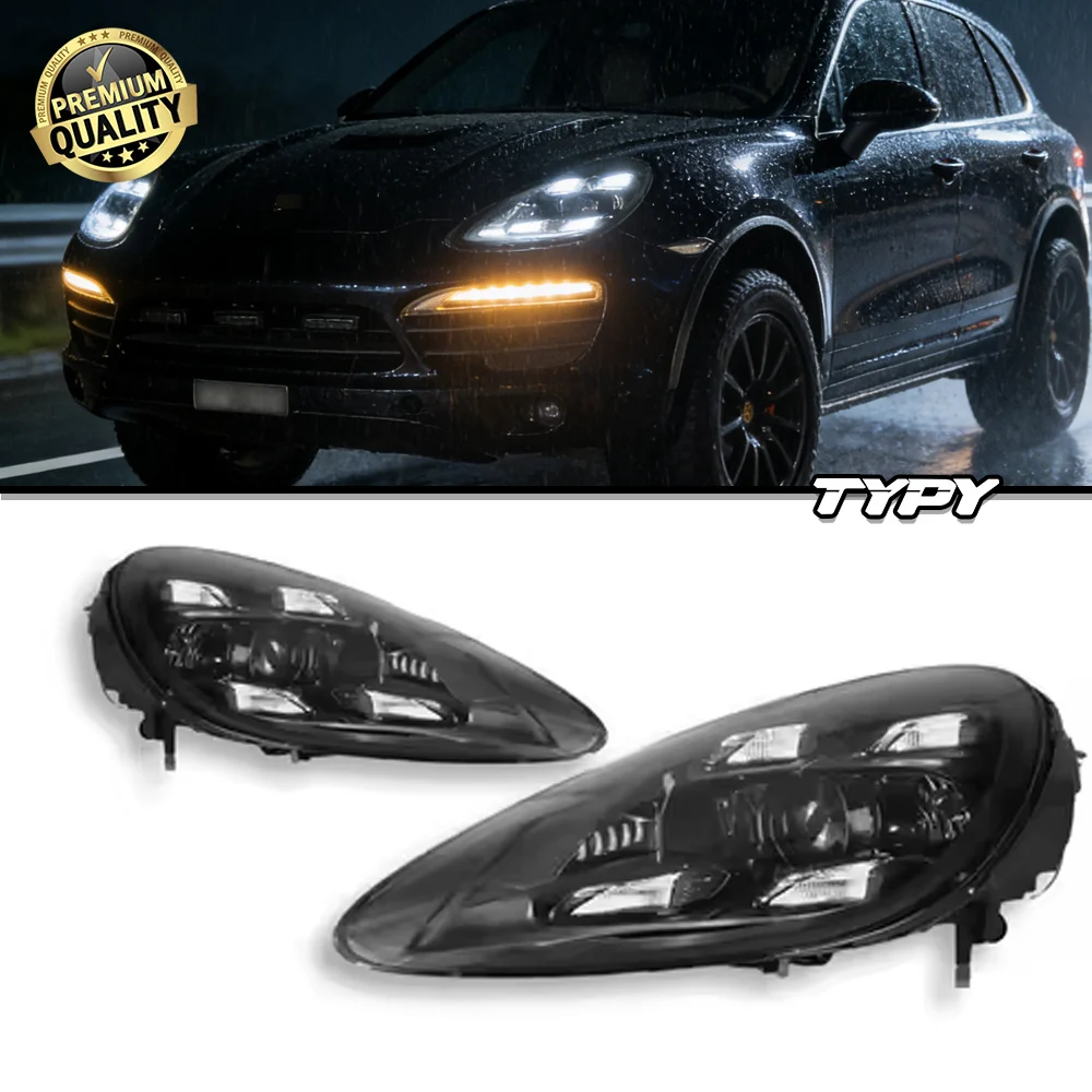 Kit de personnalisation automobile TYPY pour Porsche Cayenne 958, phares LED Matrix 958.1, mise à niveau style 2023, installation plug and play