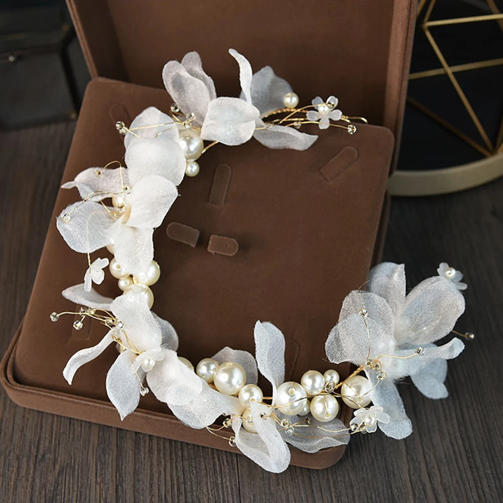 

Pearl Headb Hair Accessories Elegant Wedding Headpiece Bridal Headdress Lightweight Bridesmaid Party Prom Birthday Celebration
