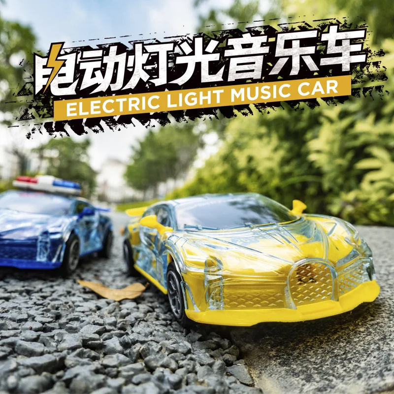 Children's Toys Cool Universal Car Light Music Sports Car Simulation Police Car Model Hot selling Toys