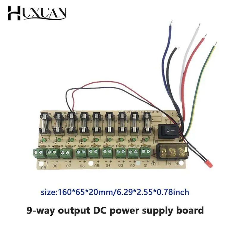 High Quality PCB Board Terminal 9/18-way Monitoring DC Power Supply Board For Switch Power Supply Electricity Current Wiring LED