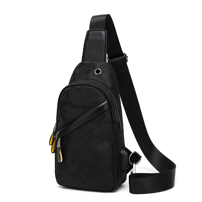 Sacos Crossbody de Nylon Impermeável, Sacos Peito Masculino, Pequena Viagem Curta, Sacos de Transporte de Viagem, Bolsas Casuais, Bolsas Cintura