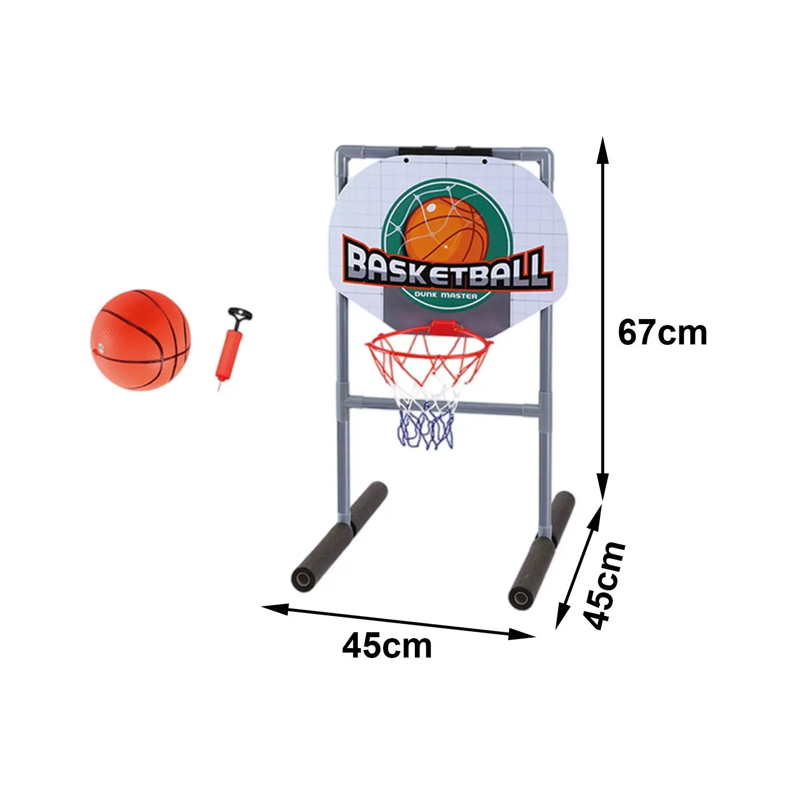 Floating Pool Basketball Hoop Exercise with Pump for Games Indoor Basketball