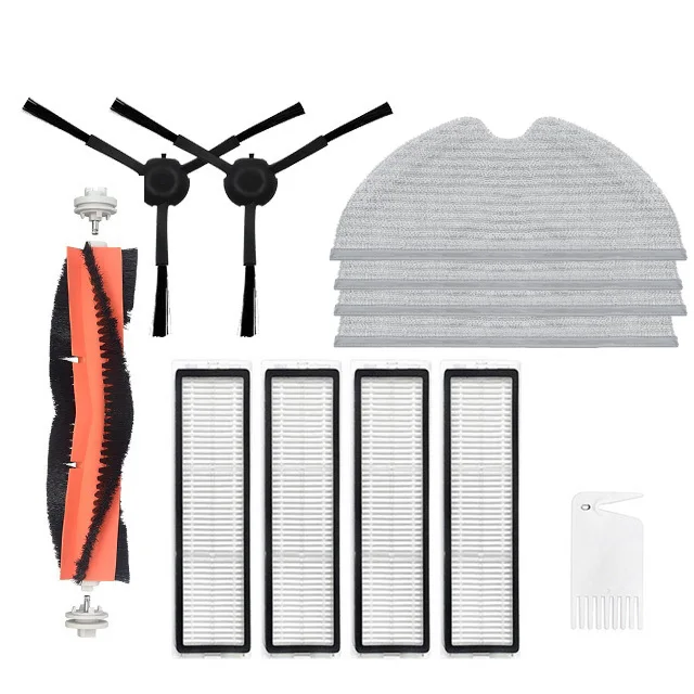 แปรงหลักแบบถอดได้แปรงด้านข้างแบบแผ่นกรอง HEPA สำหรับชิ้นส่วนเครื่องดูดฝุ่นใน D9 Dreame L10 Pro