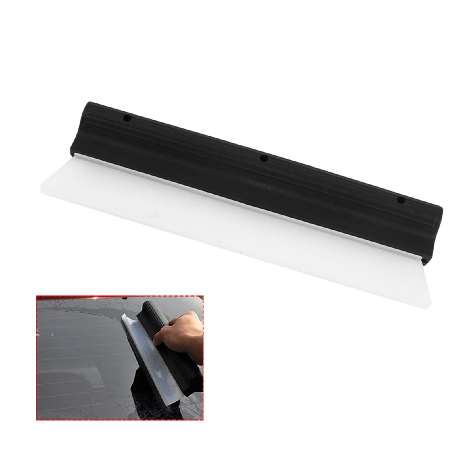 Antislip Nonscratch Squeegee Car Silicone Wiper Water Blade Clean Drying Window