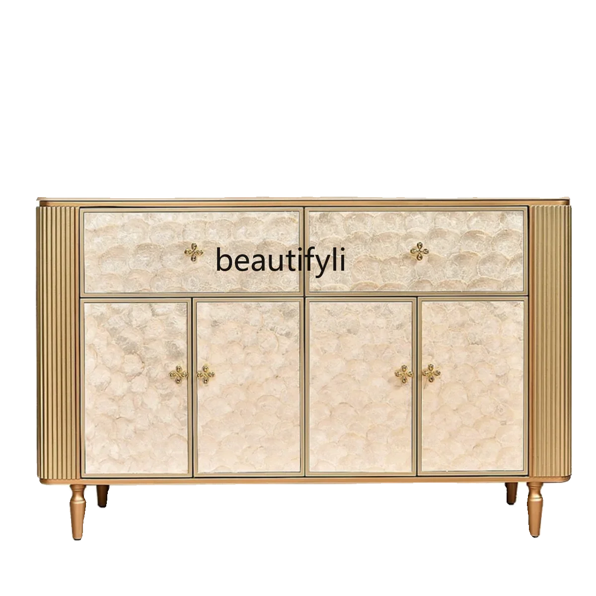 American light luxury dining side cabinet, living room entrance  foyer multi-functional storage  home decoration cabinet