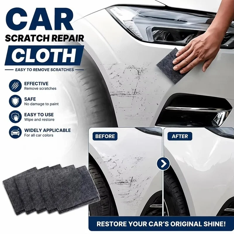 Nano Sparkle Cloth Car Scratch Repair Accessories Multifunction Nano Magic Cloth Scratch Remover Scratch Repair Water Polishing