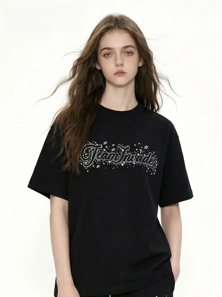 

Футболка TI Dance T Reflective Jazz Street Dance Casual Sport Loose American Sle ort Sve T-irt Cotton round Ne Regular L...