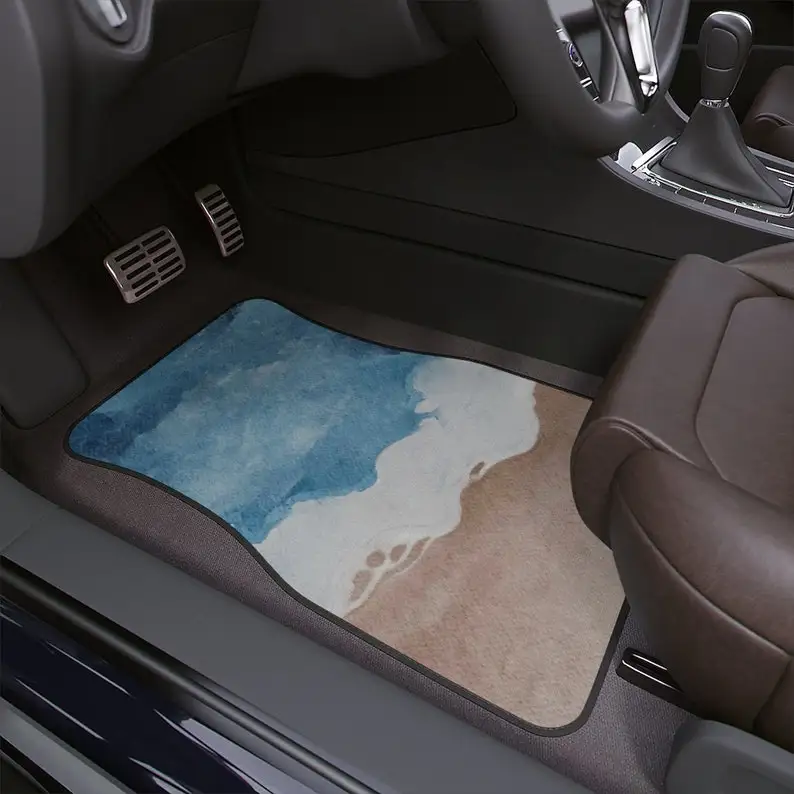 

Пляжные автомобильные коврики в стиле бохо, эстетичные летние автомобильные напольные коврики Vibe, аксессуары для автомобиля в стиле ретро ...