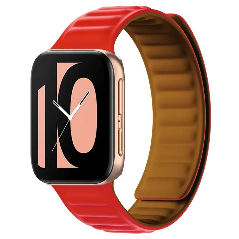 Watch Strap For Oppo Watch 41mm 46mm Silicone magnetic Watchband Colorful Wristband Sport Band Bracelet For Oppo Watch 46mm 41mm
