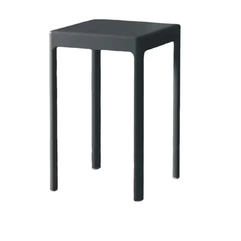 Thickened Plastic Square Stool, Solid Stool, Living Room, Dining Table, High Chair, Indoor Furniture, Household