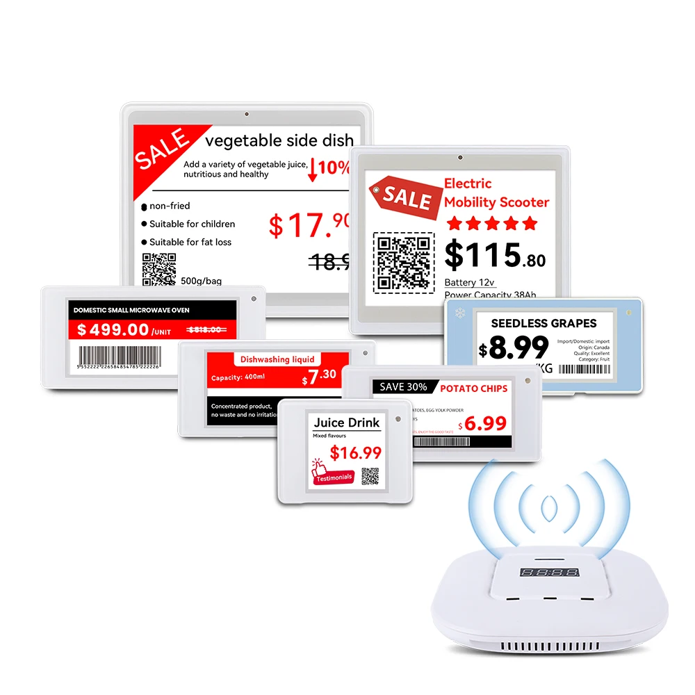 Electronic Supermarket Price Tags Electronic Shelf Label Price Esl Price Tag Esl Demo Kit