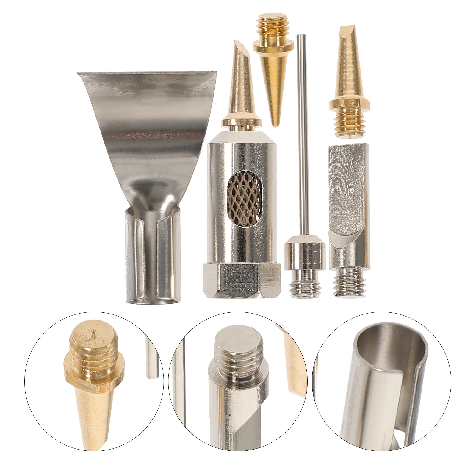 

Charging Welding Tool Gas Iron Head Solder Replacement Tip Household Portable Silver Metal Soldering Accessories