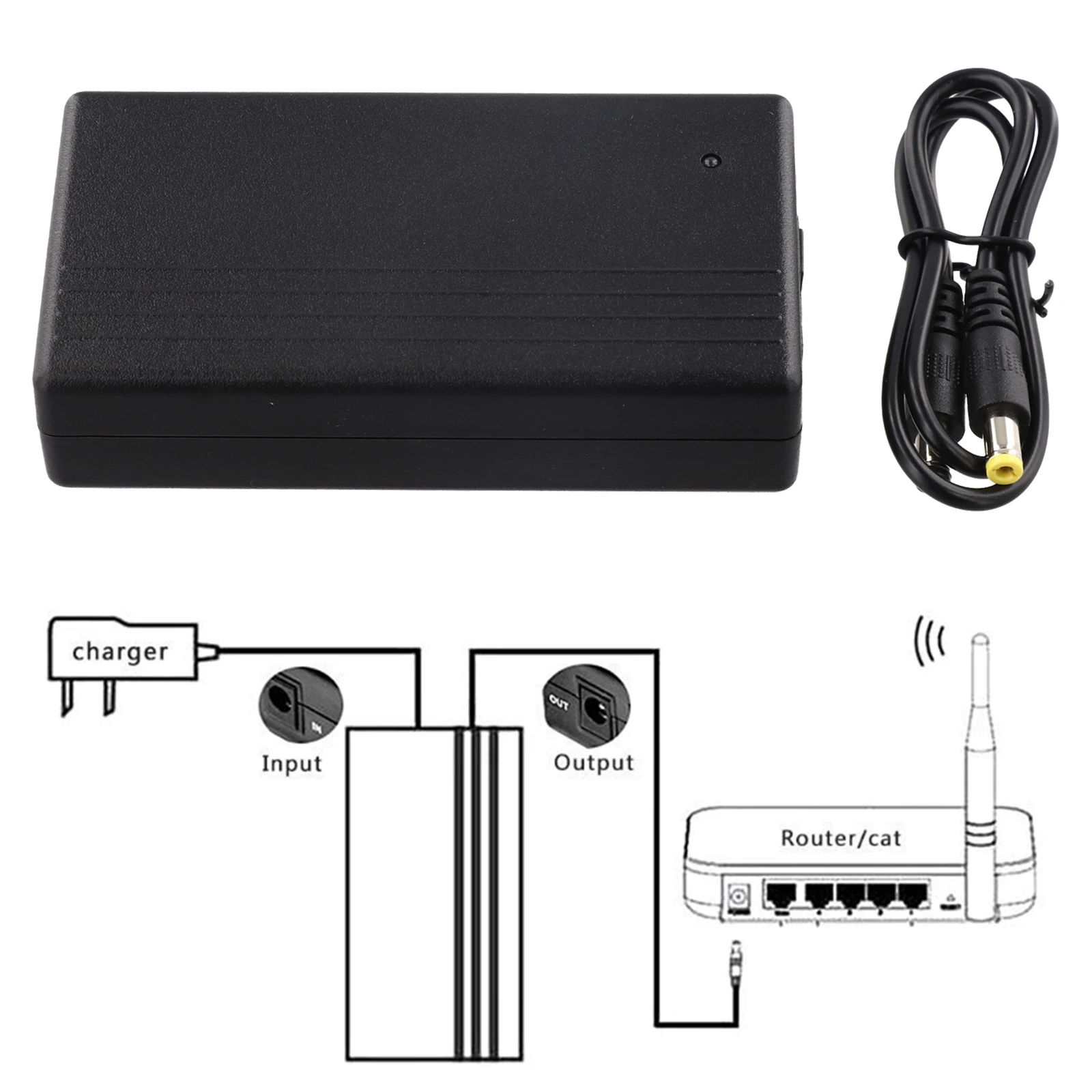 22.2W 12V DC for ups Battery Backup for IP For Camera Network Router DVR NVR Control Panel and Digital Audio Equipment