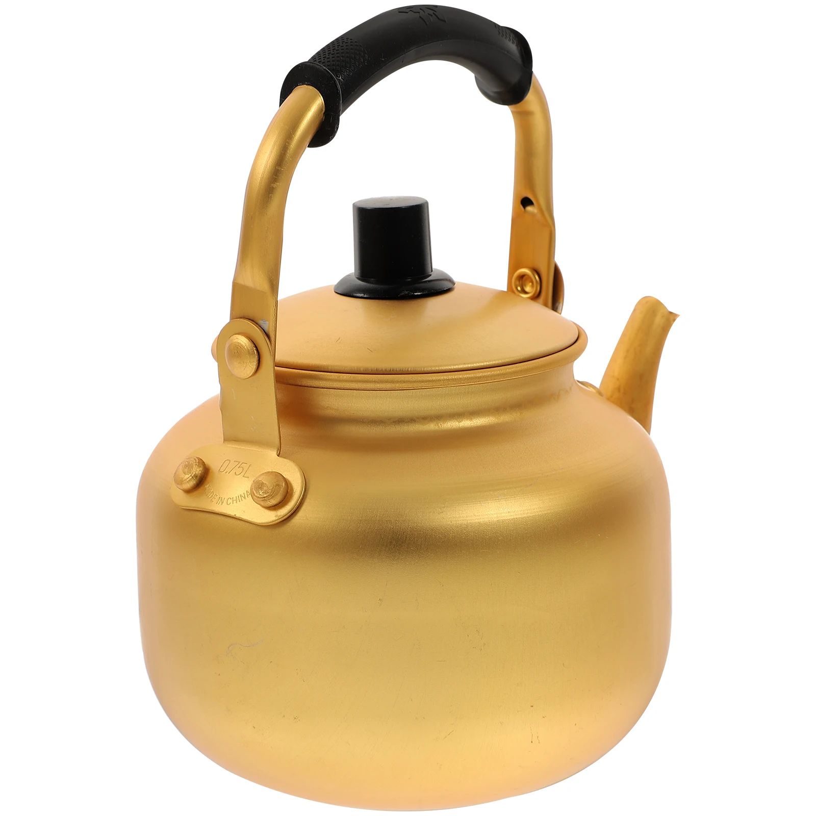 

Anti-scalding Handle Kettle Coffee Stove Top Tea Pot Stovetop Retro Whistling Metal Teapot