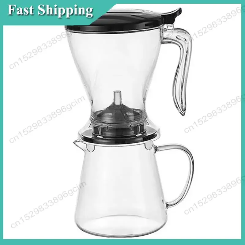 -BABQ Large-Capacity Coffee Filter Cup With Lid - Hand Brew Drip Coffee & Tea Infuser, Espresso Pot, Ideal For Ice Drinks