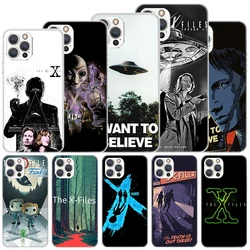 The X Files I Want to Believe Soft Case For iPhone 16 15 Plus 11 12 13 Mini 14 Pro Max Apple Phone Cover X XS XR SE 7 8 SE Coque