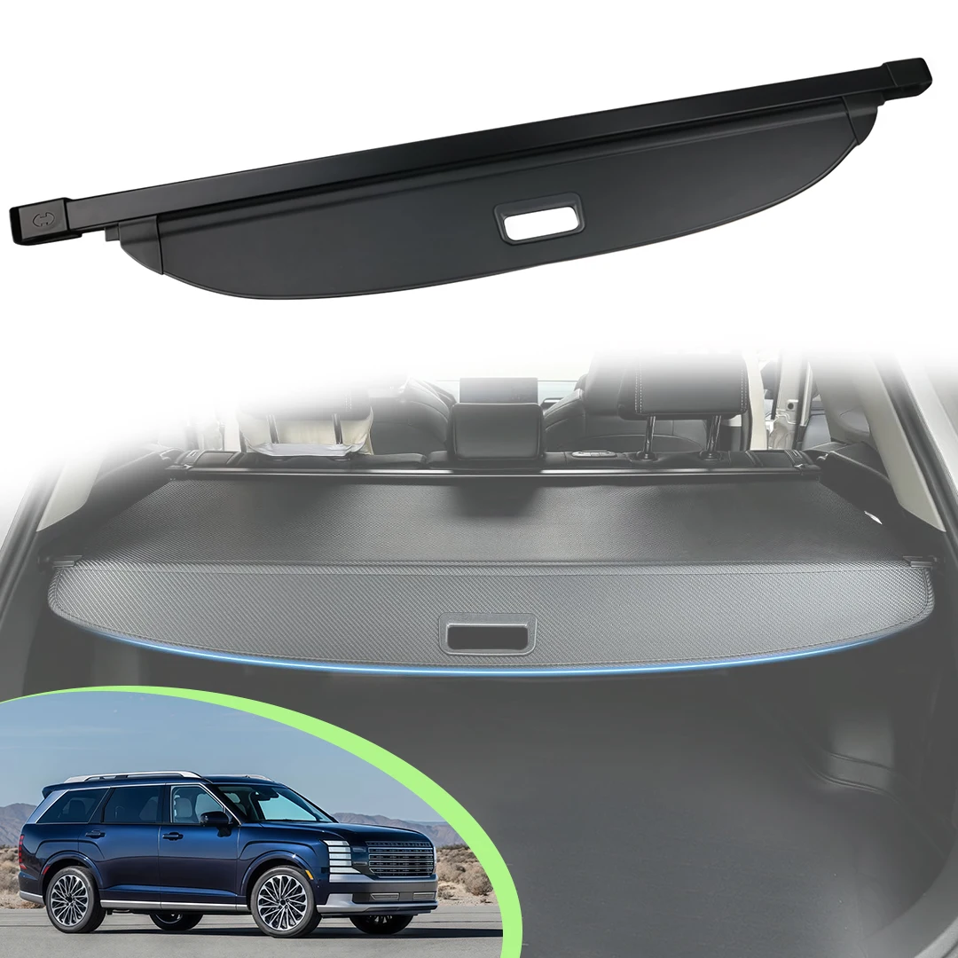 

Cargo Cover fits for Hyundai Palisaade 2026 2027 2028 Retractable Trunk Cover Shield Shade Privacy Screen Accessories