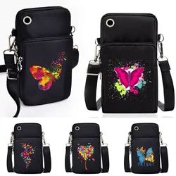 Waterproof Mobile Phone Bag Butterfly Pattern Lipstick Purses Pouch  for IPhone 12/13 Pro Max Mini X XR 7 8 Plus CrossBody Bag