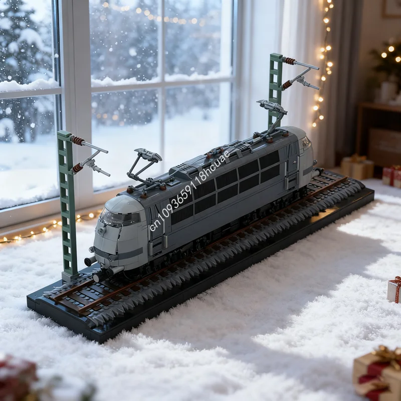 2598 قطعة MOC قاطرة ألمانية رمادية نموذج مدرب لعبة بناء كتل العمارة تجميع هدايا عيد الميلاد لتقوم بها بنفسك فكرة عيد الميلاد #1