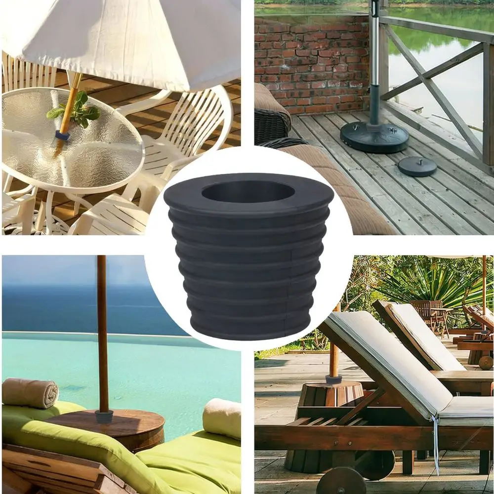 Silicone Parasol Hole Plug Patio Umbrella Wedge Stabilizer Outdoor Table Pole Adapter Fixing Accessory Stand
