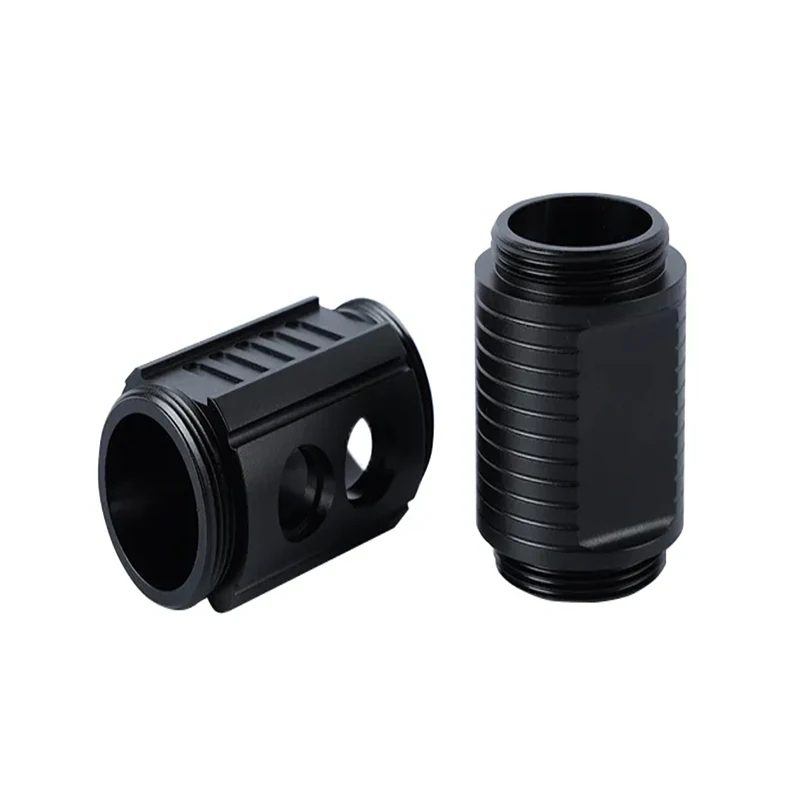 CNC machined black anodized aluminum alloy mechanical seat optical bracket