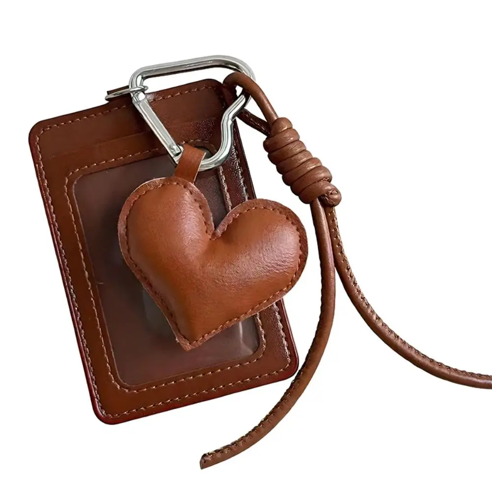 INS PU Leather Card Sleeve Bag Pendant Korean Style Bus Card Protector Photocard Holder Bus Card Use