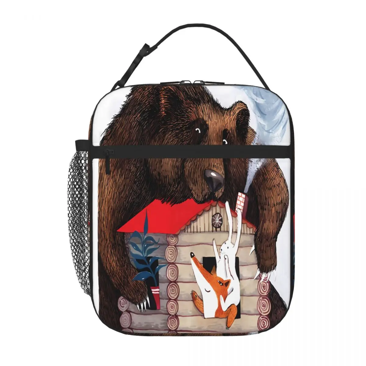 Bestselling Russian Fairy Tale Teremok Dual Use Insulated Food Bag Nursery Food Adjustable Strap Lunch Bag