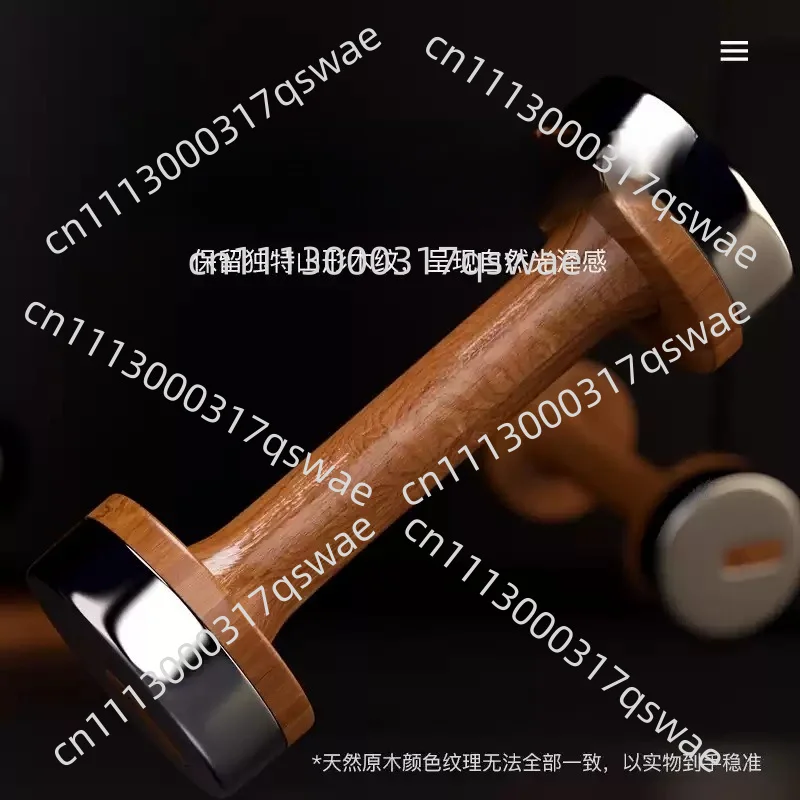 Wood Stainless Steel Dumbbell Imported Red Oak Solid Weight Lifting Dumbbell