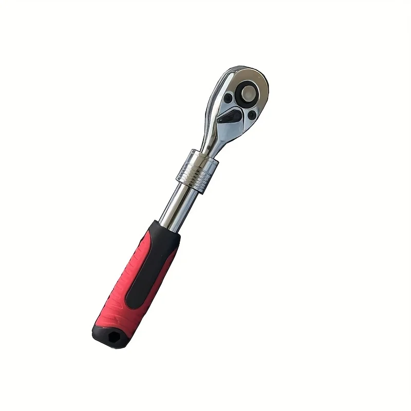 1pc 1/4.3/8.1/2 Telescopic Head Ratchet Wrench 72-tooth Tg-1Aluminum Alloy Telescopic Head Ratchet Wrench, Automatic QuickReleas