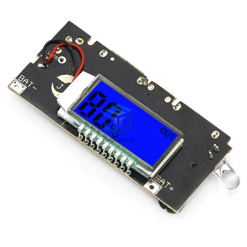 Automatic Protection! Dual USB 5V 1A 2.1A Mobile Power Bank 18650 Lithium Battery Charger Board Digital LCD Charging Module