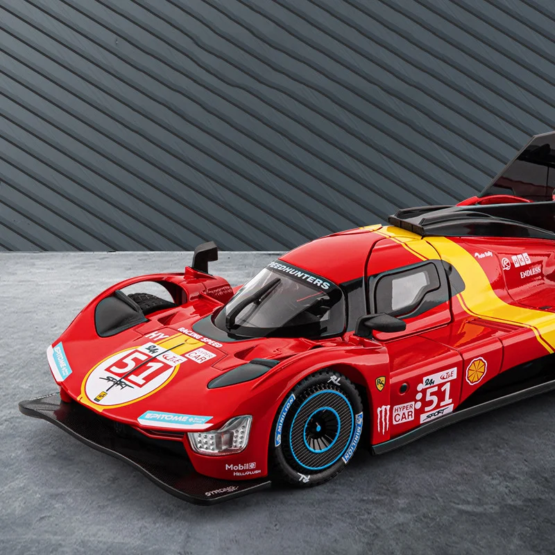 1:22 499P التحمل سباق سبيكة سوبر سيارة رياضية نموذج دييكاست المعادن المسار سباق السيارات نموذج الصوت والضوء لعبة أطفال هدية #3