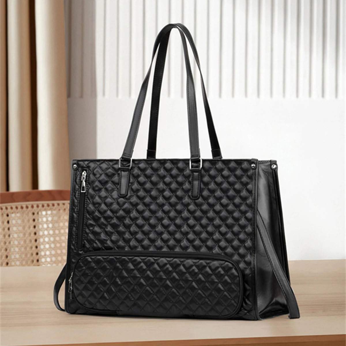 

Lunch Bag Combo Elegance Meets Functionality Large Shopping Bag With Lunch Compartment Convertible Laptop Bag Business Work Bag